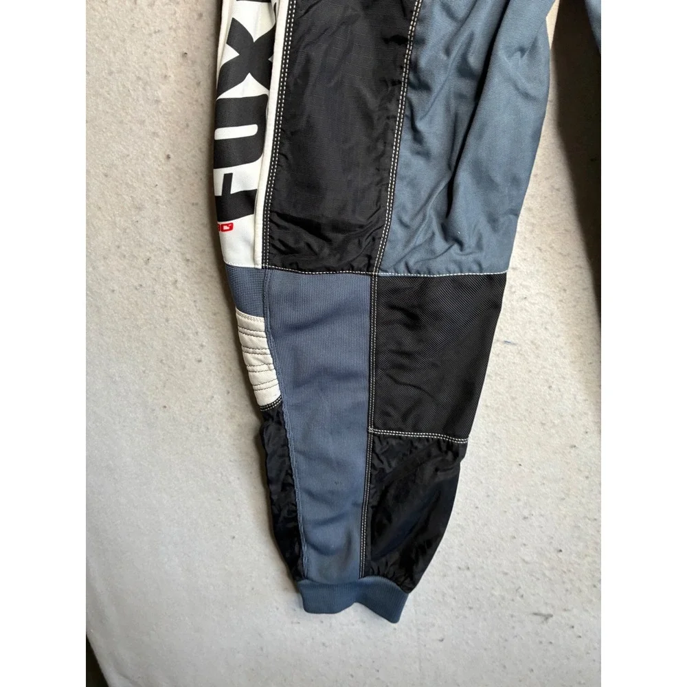 Fox Racing Motocross Pants Mens 34 Black Grey White MX BMX Riding Gear Vintage